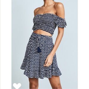 Tiare Hawaii Two-Piece Matching Set- Hollie Top and Lily Rose Skirt One Size